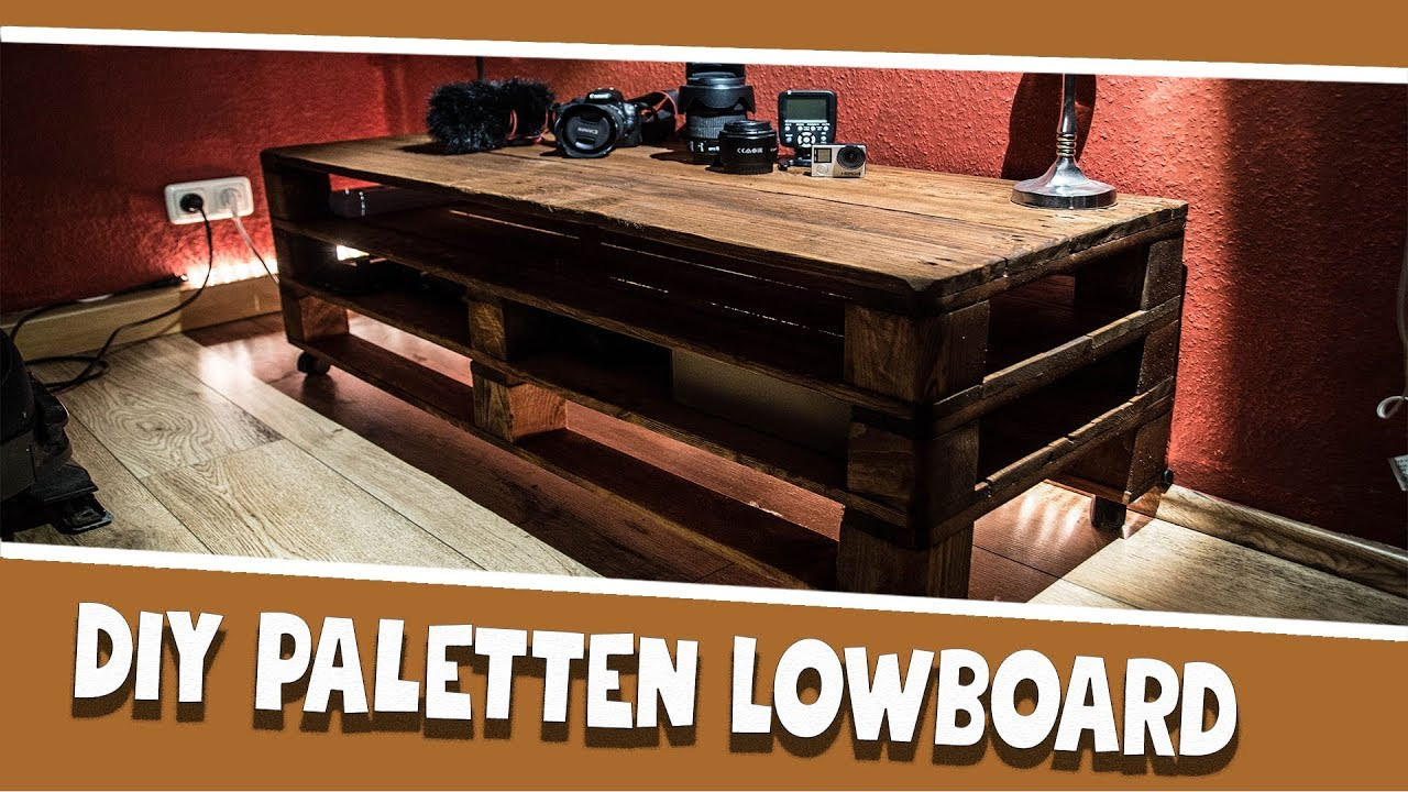 Lowboard Diy
 DIY Paletten Lowboard