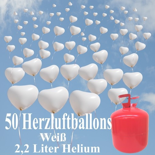 Luftballons Hochzeit Helium
 Ballonsupermarkt lineshop Helium Einwegbehälter