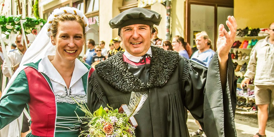 Luthers Hochzeit 2019 Programm
 Stadtfest Luthers Hochzeit 2016 Festumzug in Wittenberg