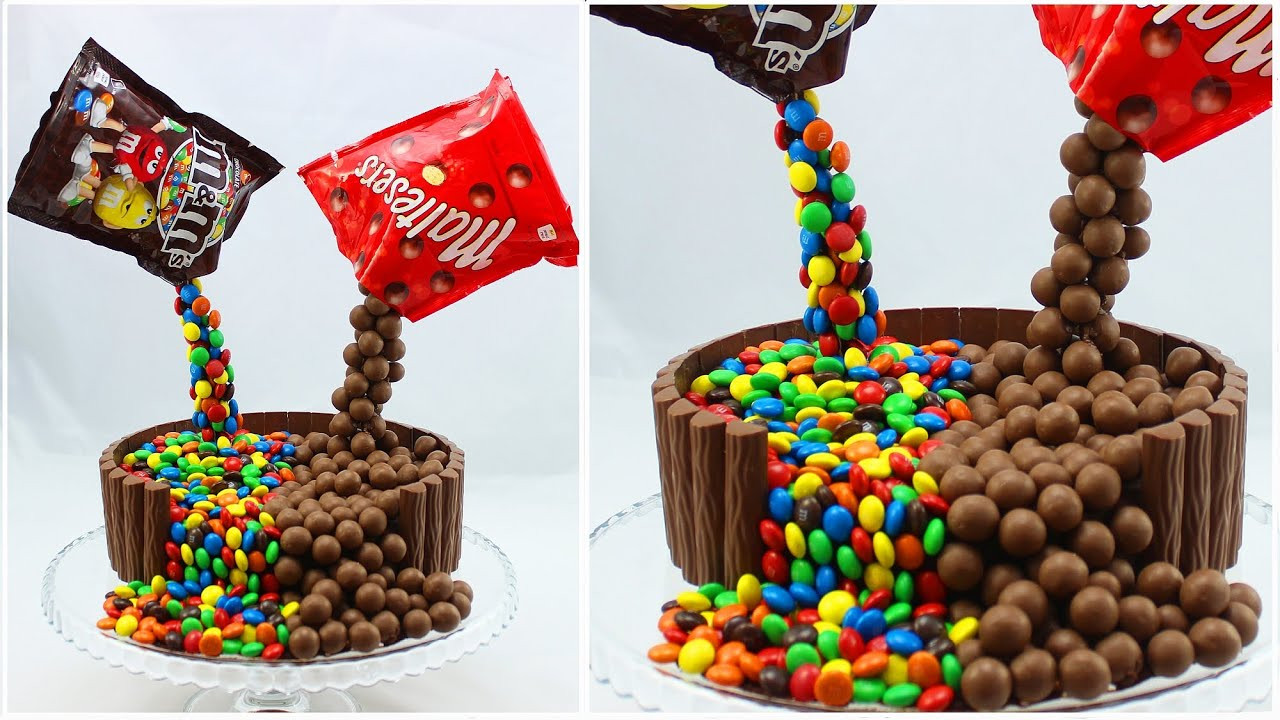M Und M Kuchen
 Illusion Candy Cake mit M&Ms und Maltesers Gravity