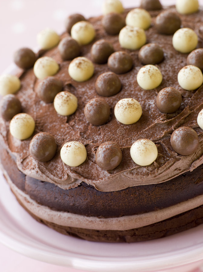 Malteser Kuchen
 Schokolade Malteser Kuchen stockfoto Bild von nachtisch