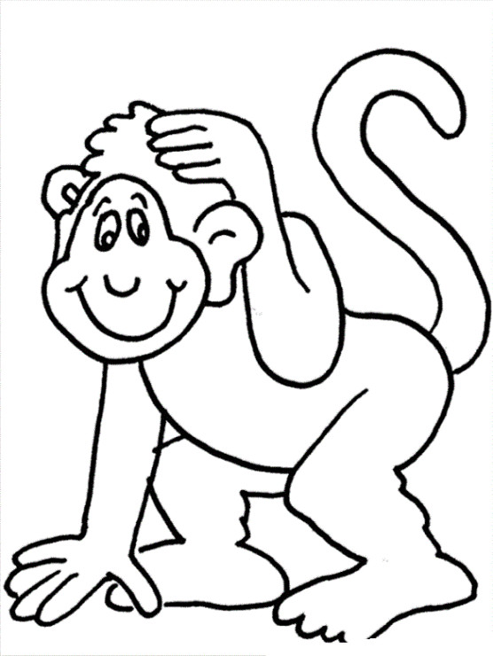 Malvorlagen Affe
 Schöne Ausmalbilder Malvorlagen Affe ausdrucken 3