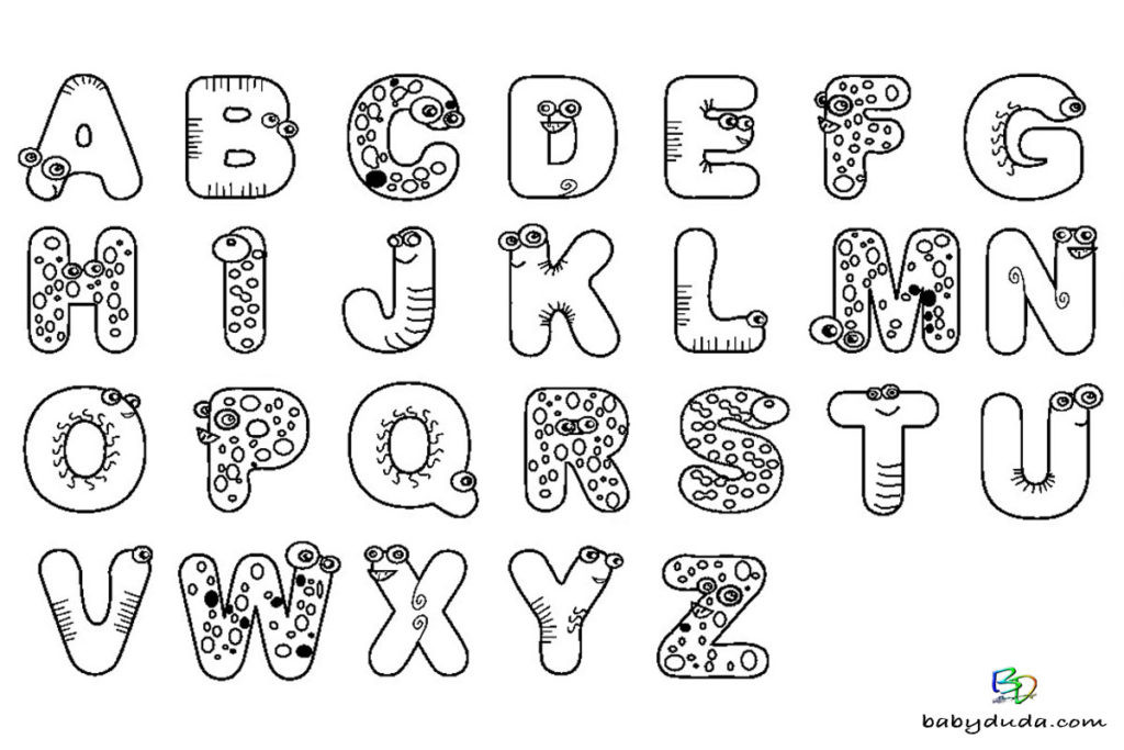 Malvorlagen Buchstaben
 Buchstaben Ausmalen Alphabet Malvorlagen A Z
