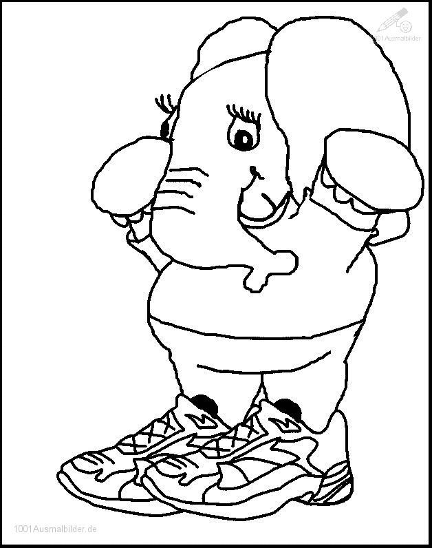 Malvorlagen Elefant
 Elefant Malvorlage