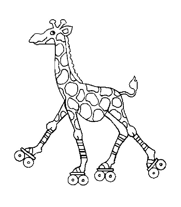 Malvorlagen Giraffe
 Kids n fun