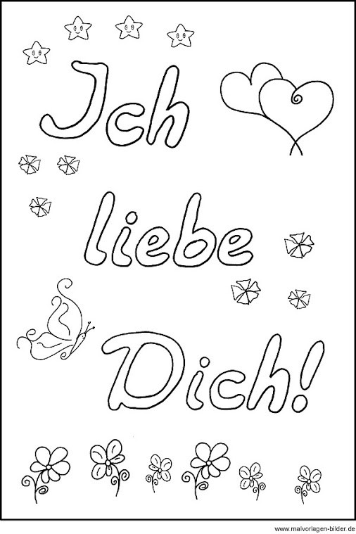 Malvorlagen Liebe
 Morgen ist Valentinstag Sag es mit den Worten „Ich