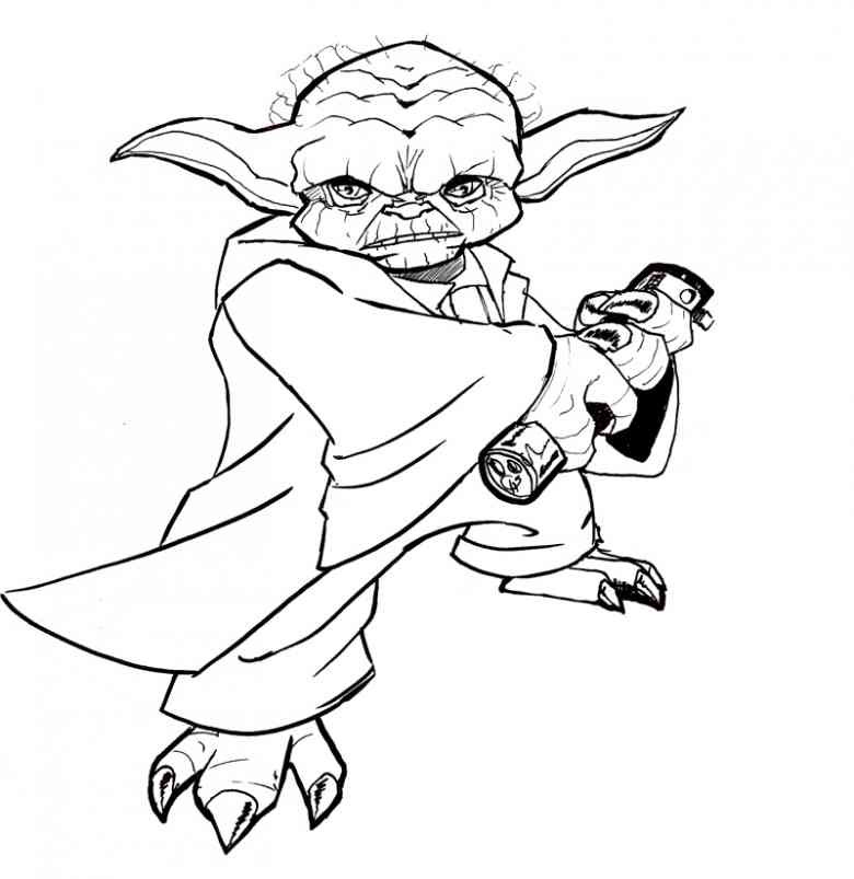 Malvorlagen Star Wars
 STAR WARS zum Ausmalen Meister Yoda Ausmalbilder