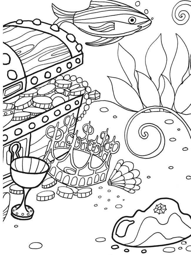 Malvorlagen Unterwassertiere
 Pin von doodle AJ auf clipart bw & coloring