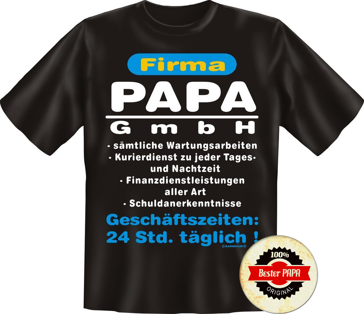 Männertag Geschenke
 Papa oder Opa Geschenke Set Shirt Motiv Ihrer Wahl