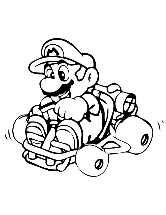 Mario Kart Ausmalbilder
 Malvorlagen fur kinder Ausmalbilder Mario Kart kostenlos