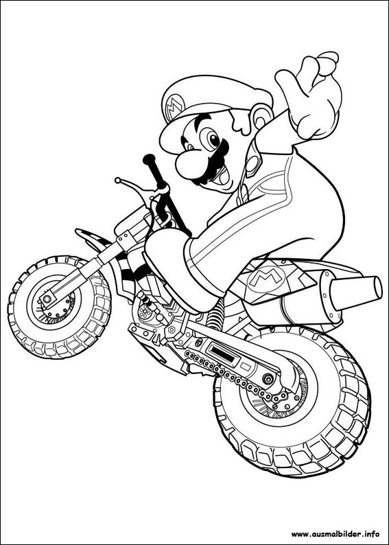 Mario Kart Ausmalbilder
 Super Mario Bros malvorlagen