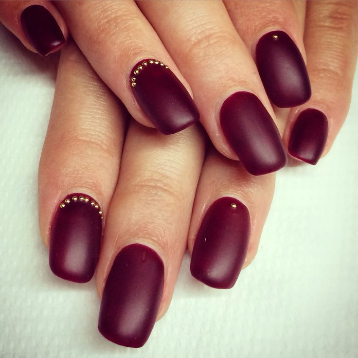 Matter Nagellack
 Die besten 25 Nageldesign bordeaux Ideen auf Pinterest