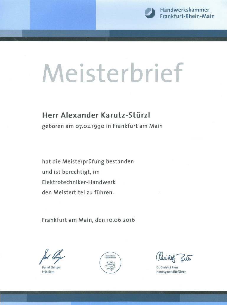 Meister Elektrotechnik Handwerk
 ÜBER ETECH