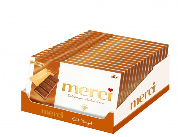 Merci Tafel
 Merci Tafel Schokolade Edel Nougat Hazelnut Creme