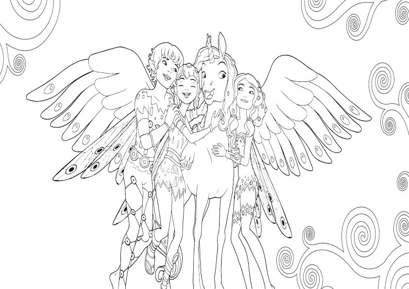 Mia And Me Malvorlagen
 mia and me lyria coloring pages