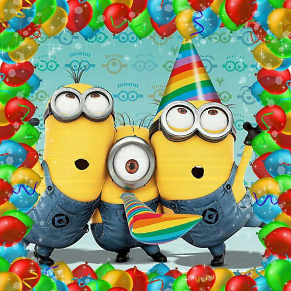 Minions Geburtstagsbilder
 MINION Happy Birthday Card Minion Movie Instant Download