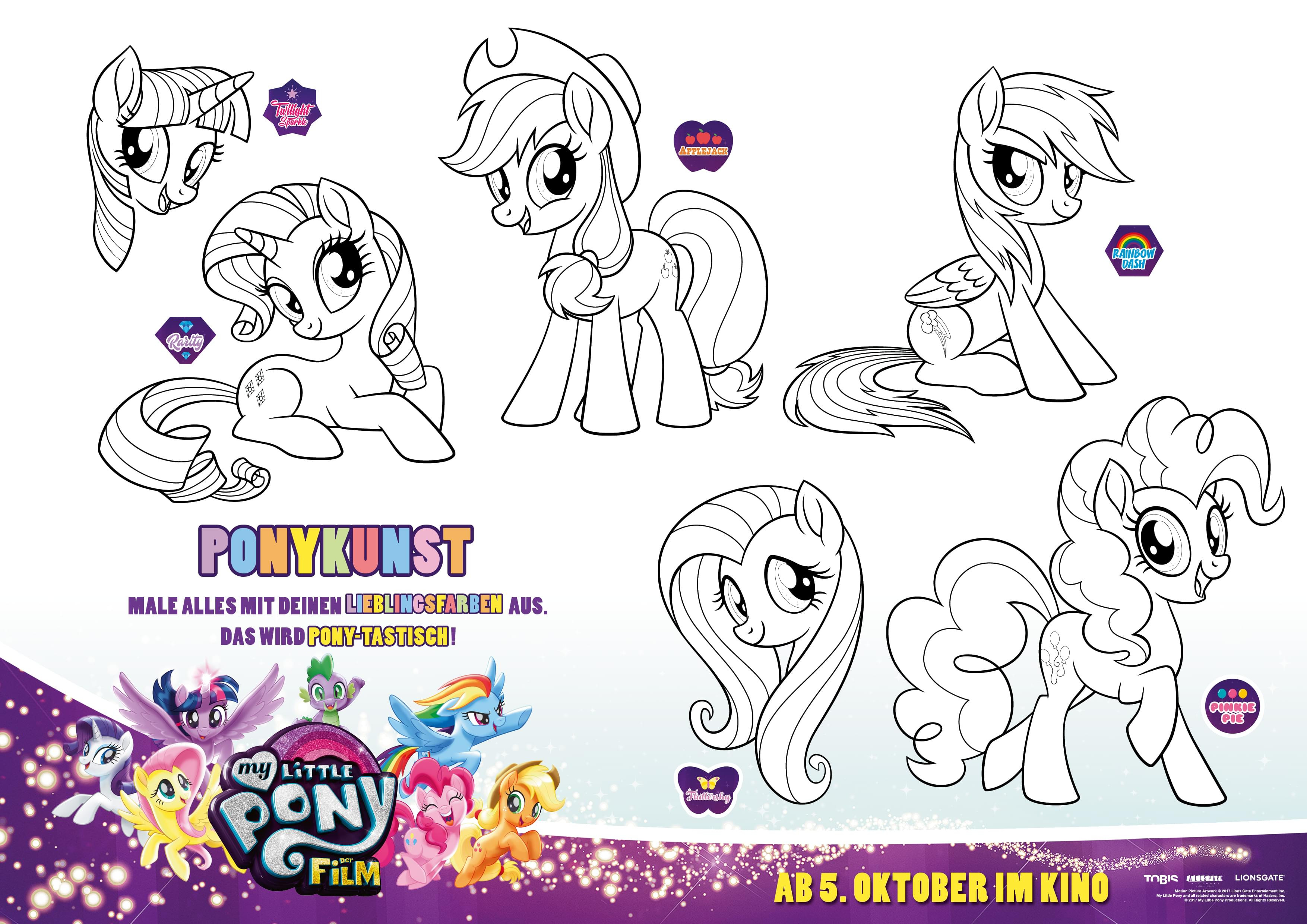 Mlp Ausmalbilder
 MY LITTLE PONY erobert Kinoleinwand