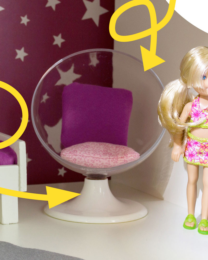 Möbel Selber Bauen
 Barbie Möbel selber bauen Stylischen Sessel aus IKEA
