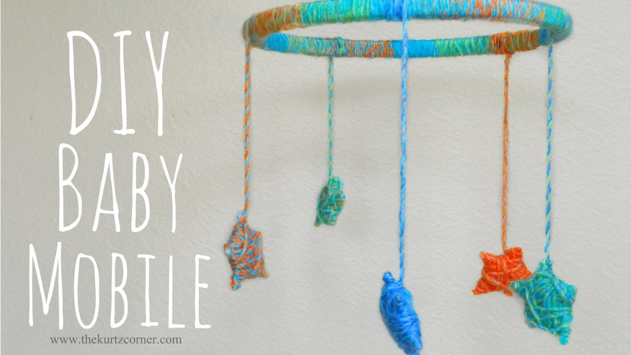 Mobile Baby Diy
 DIY Yarn Stars Baby Mobile