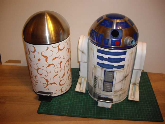 Mülleimer Diy
 Bastelanleitung R2D2 Selber Bauen