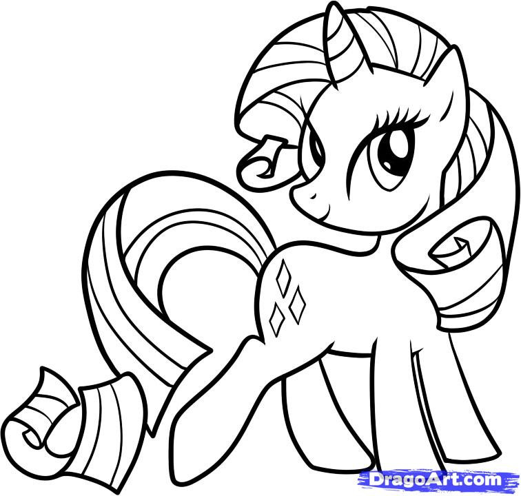 My Little Pony Ausmalbilder Rarity
 Draw Rarity My Little Pony Rarity Step by Step Drawing