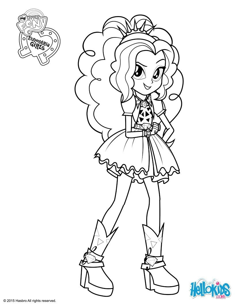 My Little Pony Equestria Girl Ausmalbilder
 Coloriages adagio dazzle fr hellokids