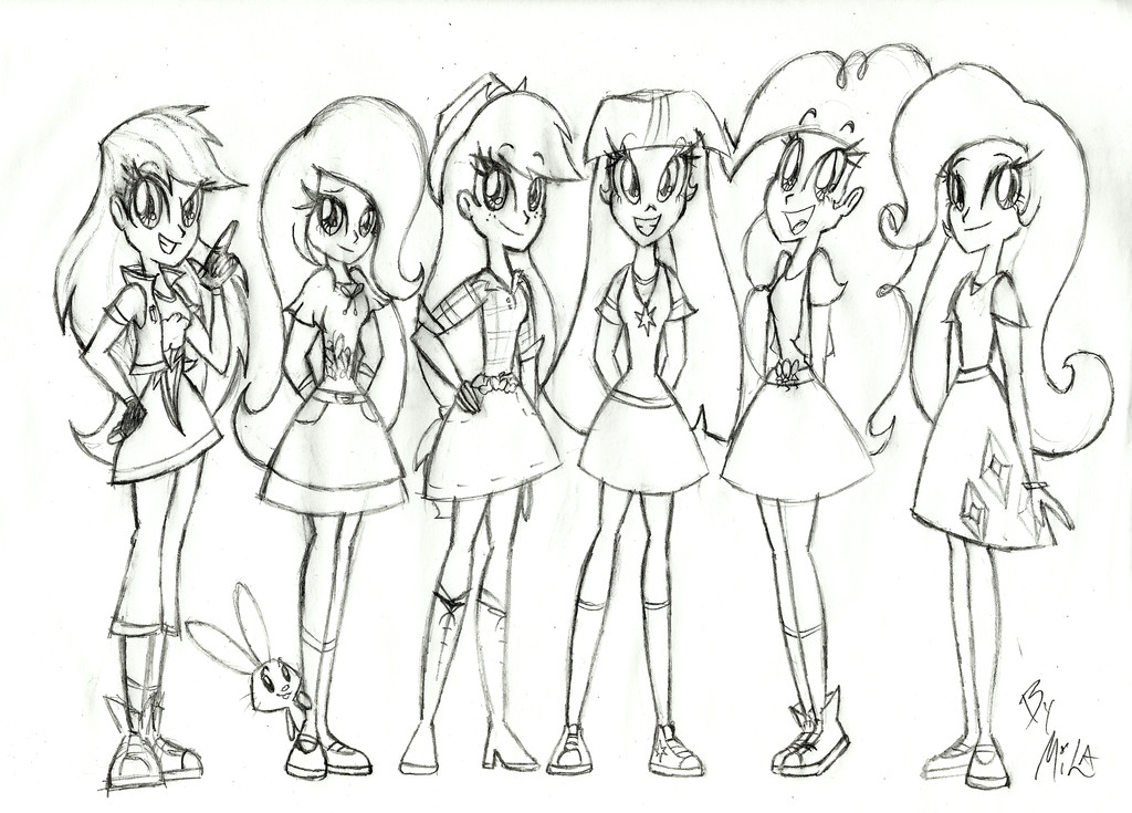 My Little Pony Equestria Girl Ausmalbilder
 17 dessins de coloriage My Little Pony Equestria à imprimer