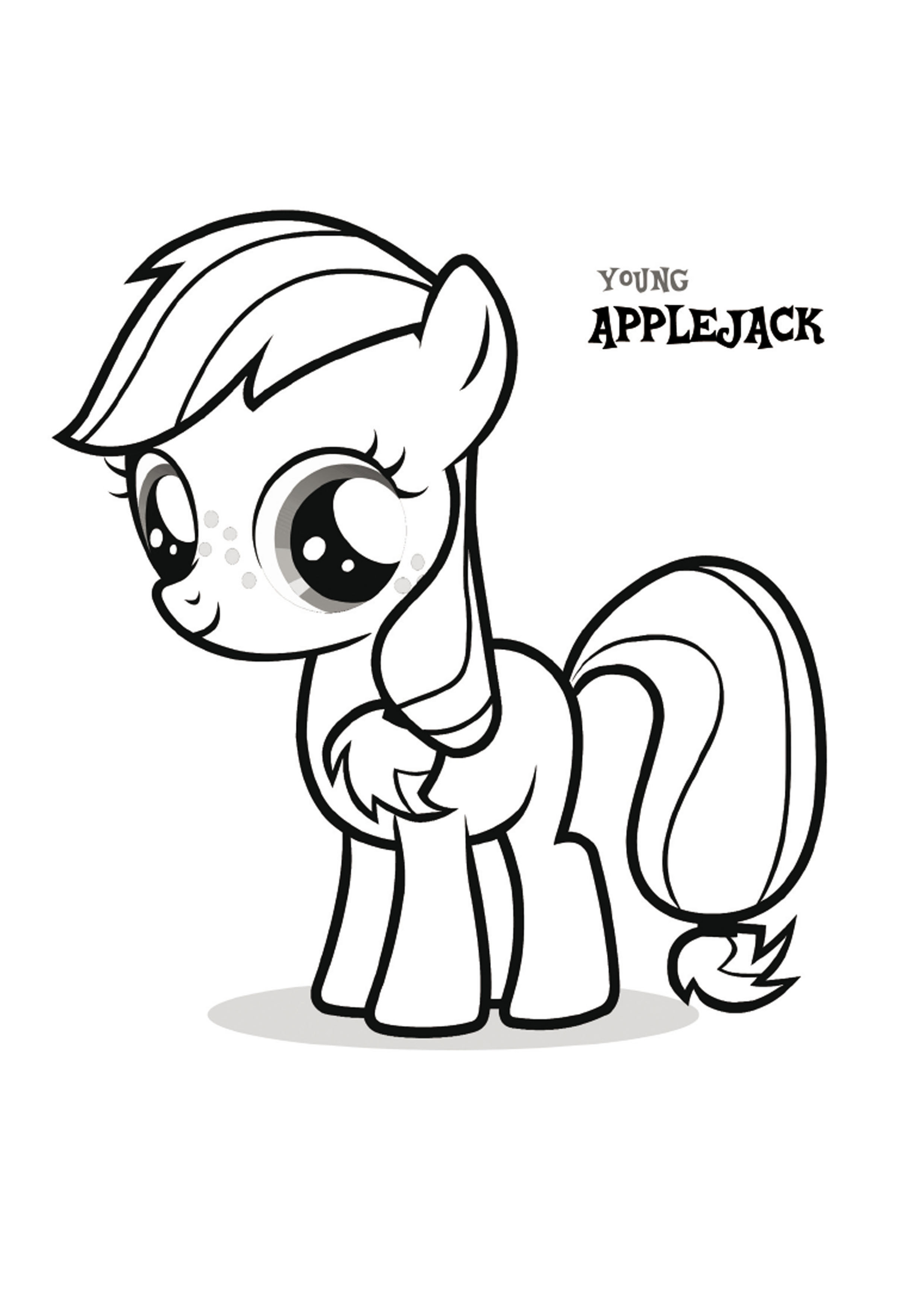 My Little Pony Friendship Is Magic Ausmalbilder
 Clubdemax coloriage Young Applejack Coloriage et