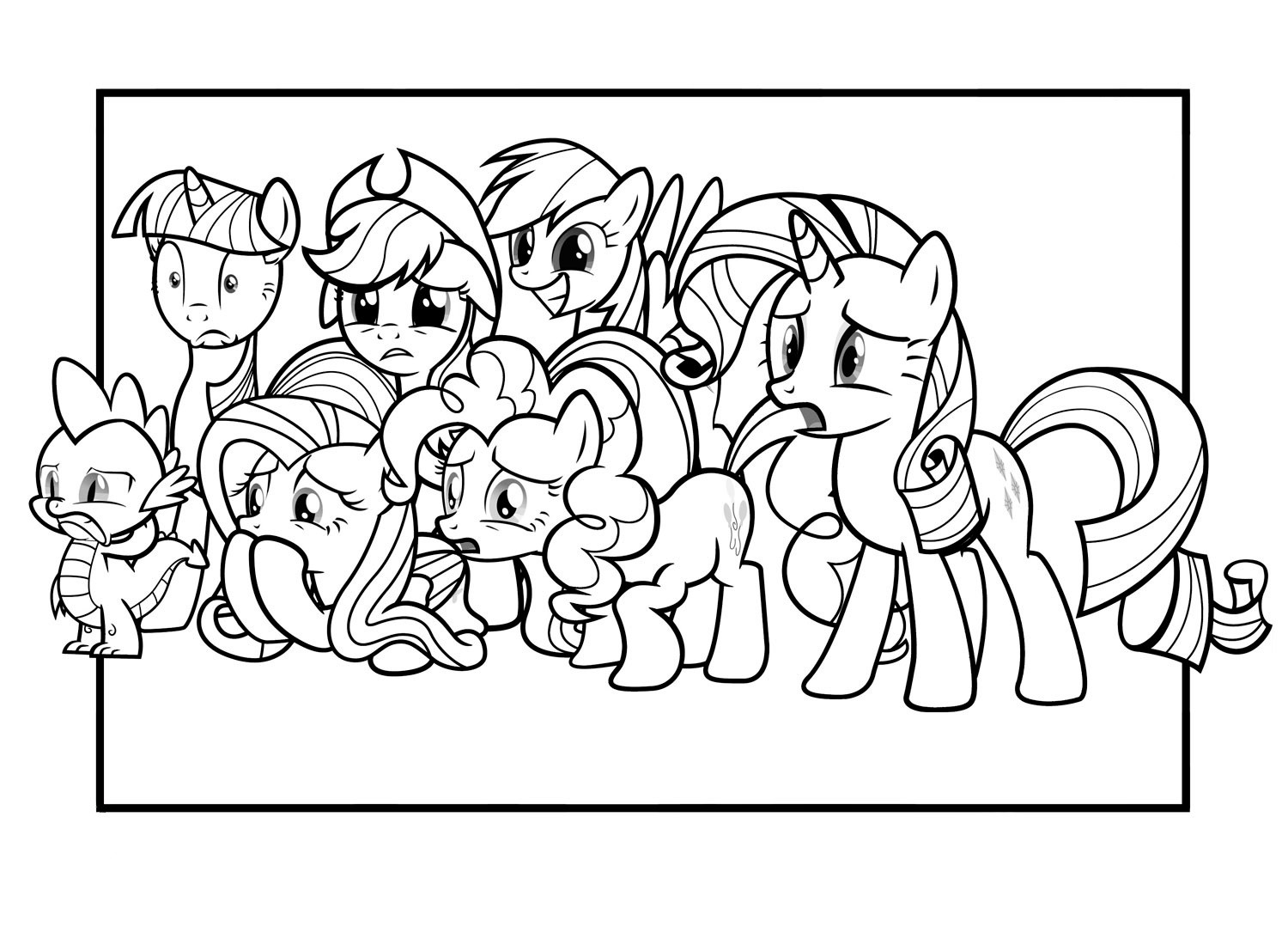 My Little Pony Friendship Is Magic Ausmalbilder
 Pinkie Pie pony coloring pages for girls to print for free