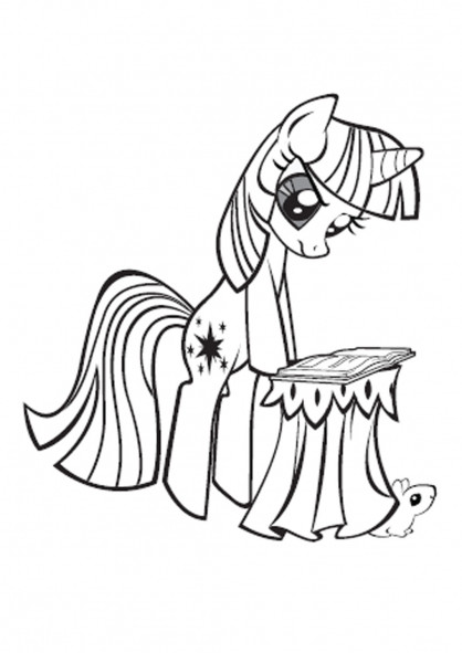 My Little Pony Twilight Sparkle Ausmalbilder
 Coloriages © Mon Petit Poney