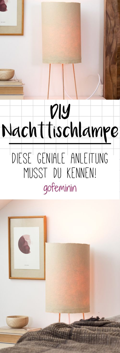 Nachttischlampe Diy
 DIY Asia Flair im Schlafzimmer So einfach baust du eine