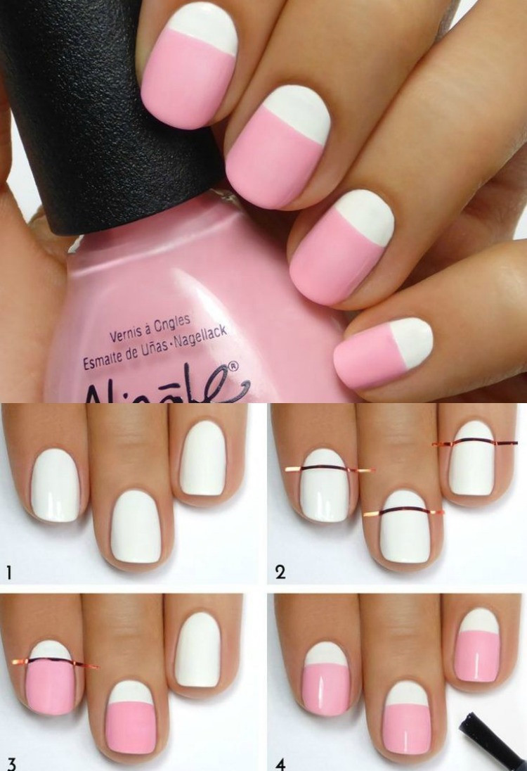 Nagel Maniküre Selbst Machen
 Rosa Nägel selber machen 24 moderne Nageldesigns und Tipps