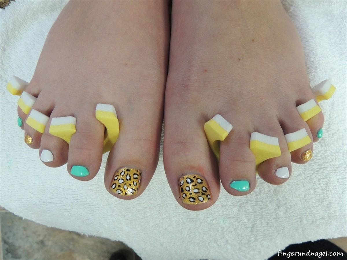 Nageldesign Füße
 Leoparden Füße Finger und Nageldesign Bilder