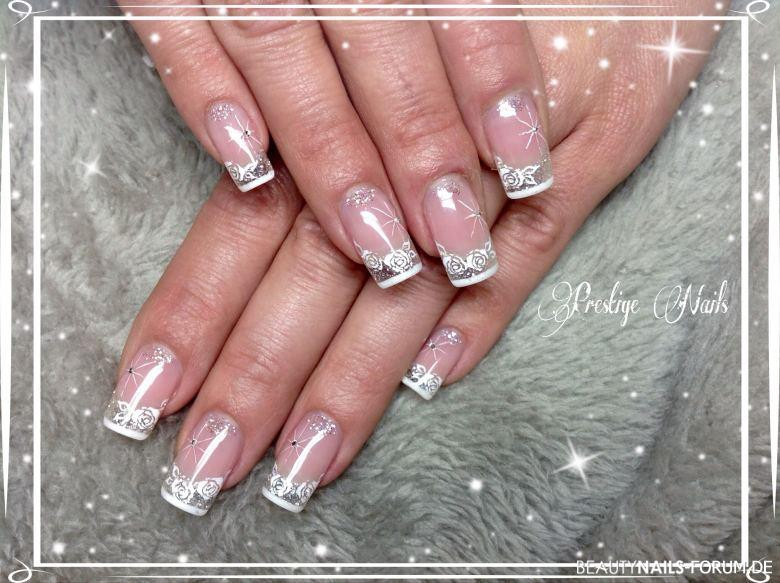 Nageldesign Galerie Hochzeitsnägel
 Hochzeit Nailart French Design Hochzeit