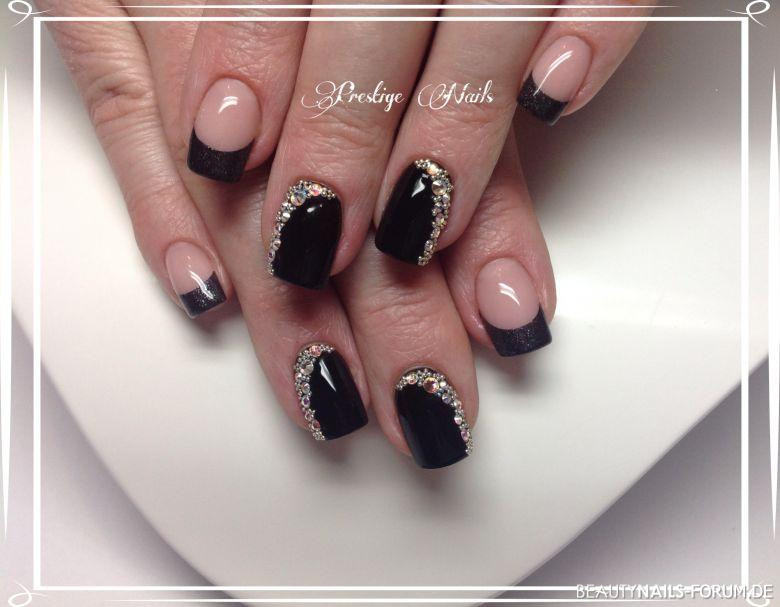 Nageldesign Gold Schwarz
 50 Schwarze Nageldesign Muster