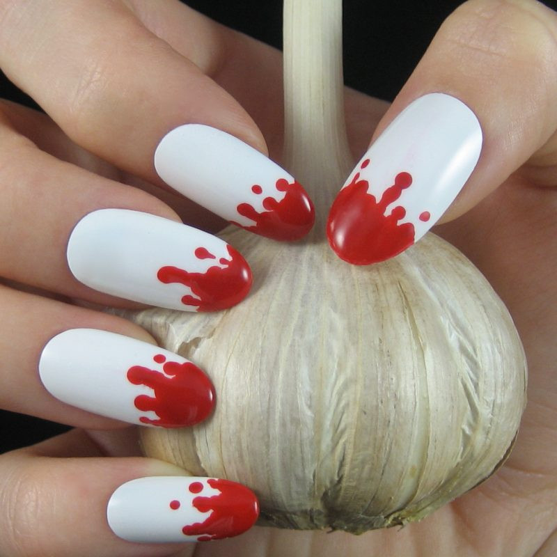 Nageldesign Halloween
 Halloween Rot Nageldesign 3 Anleitungen für blutige Nägel