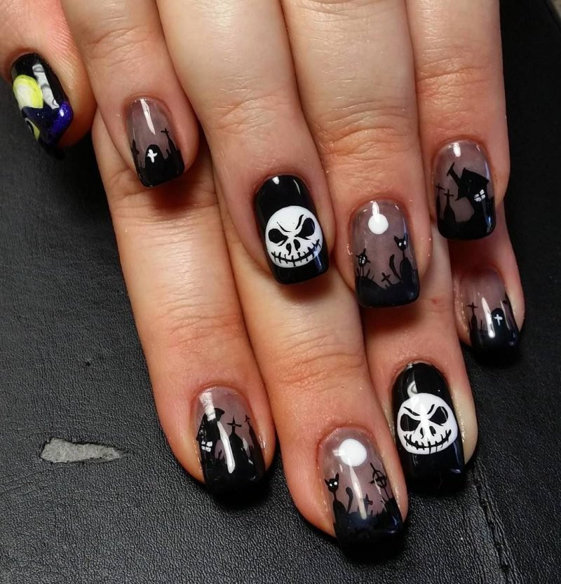 Nageldesign Halloween
 Stil Eleganz und Provokation nur mit Nageldesign