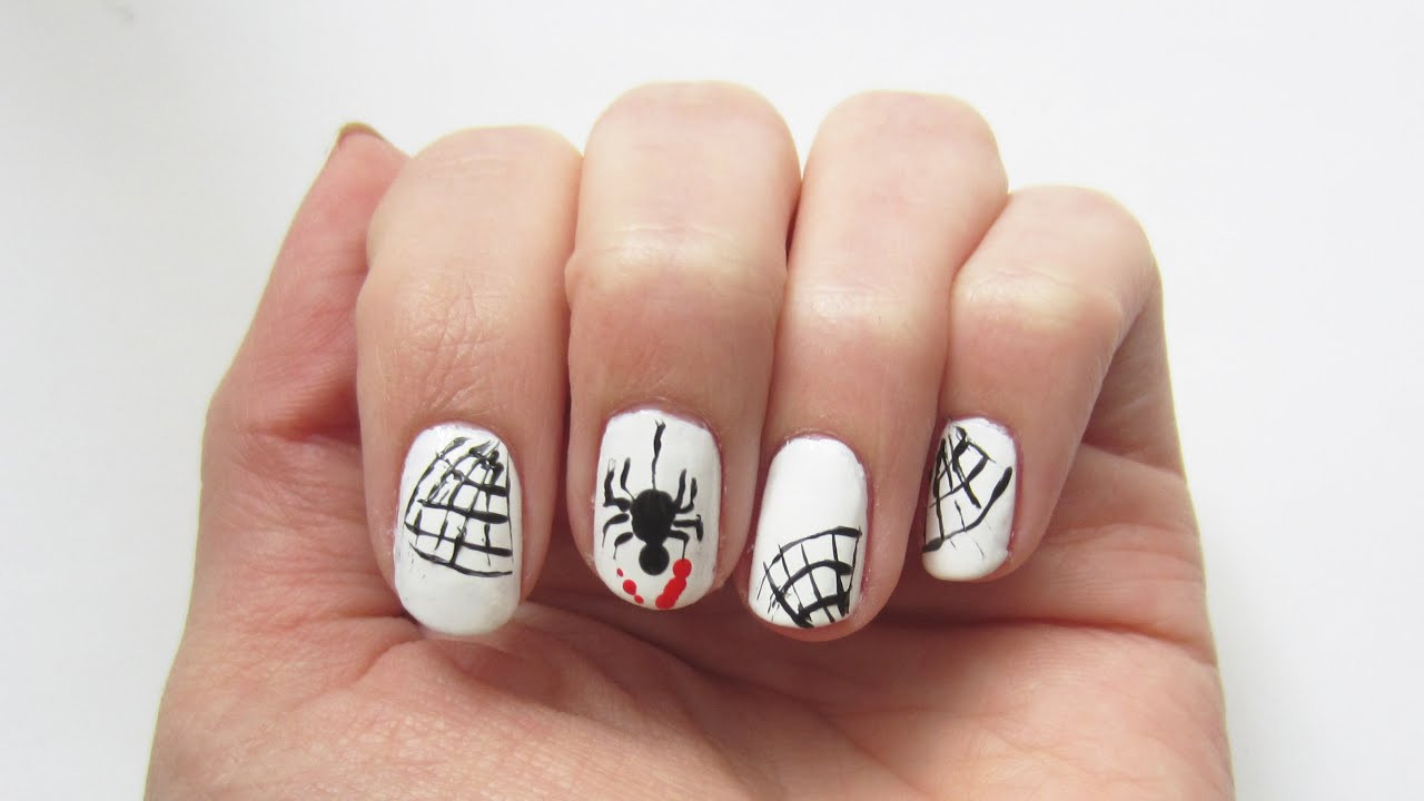 Nageldesign Halloween
 Halloween Nageldesign Spinne