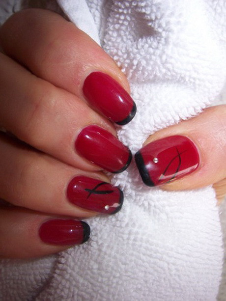 Nageldesign In Rot
 Nagelmodellage rot