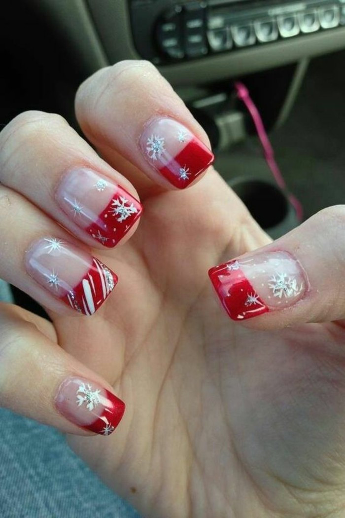 Nageldesign In Rot
 Nageldesign Ideen für Weihnachten und Silvester