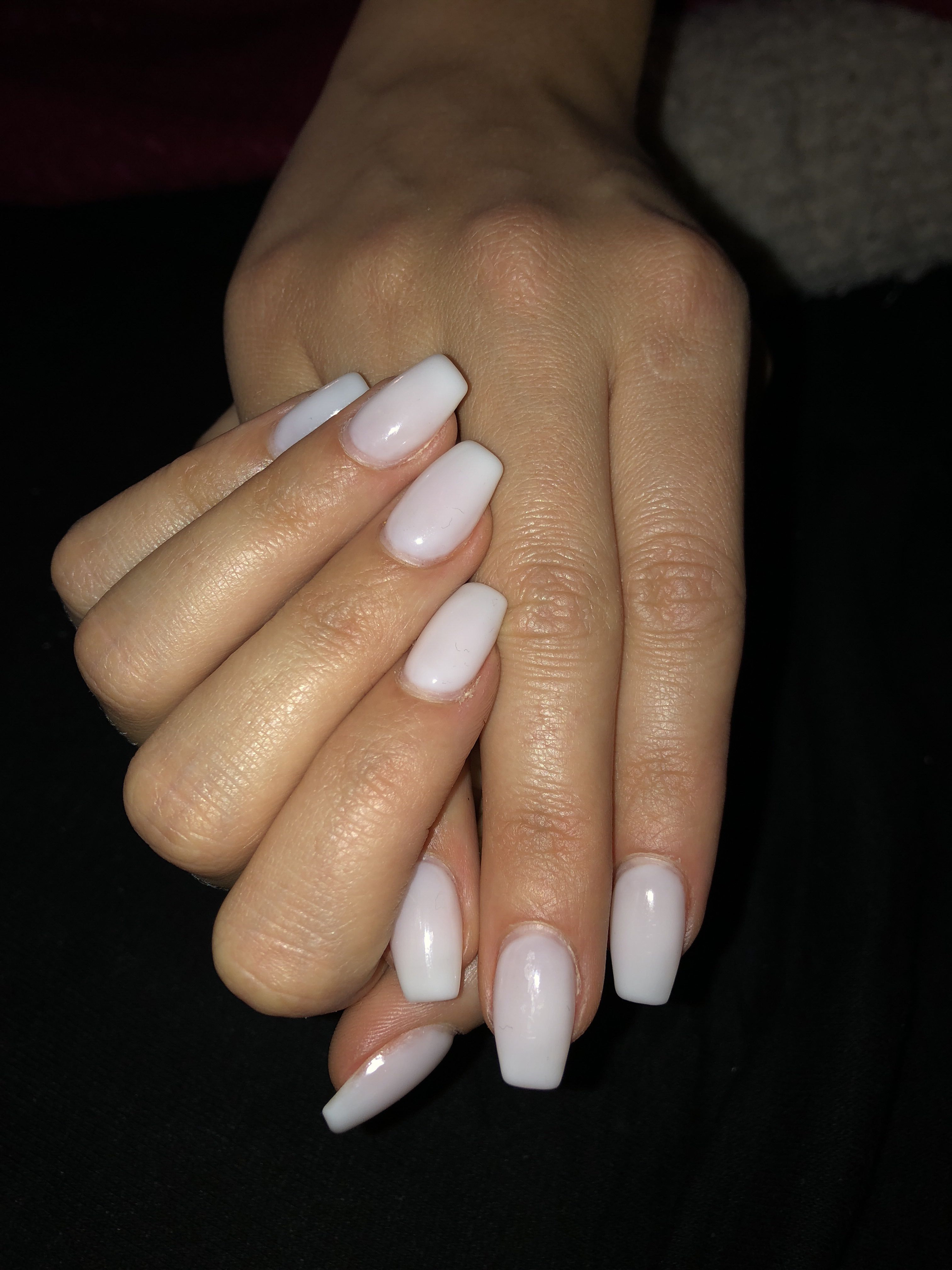 Nageldesign Natural
 Natural white gel nailart ⚪️ nailart gel gellook white