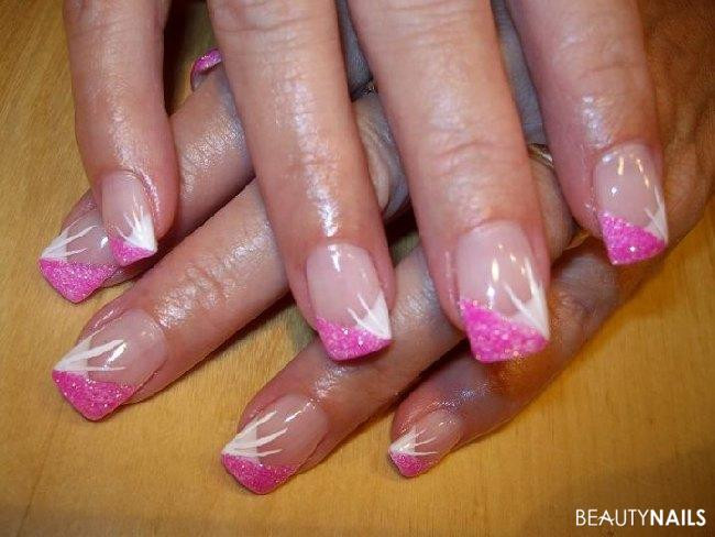 Nageldesign Pink Glitzer
 50 Pink Nageldesign Bilder