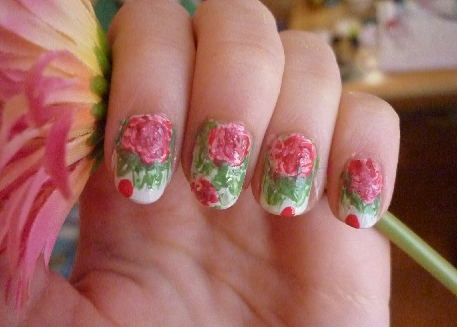 Nageldesign Rosen
 NMN Rosen Nail Art