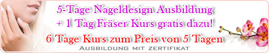 Nageldesign Schulung Günstig
 5 Tage Nageldesign Ausbildung