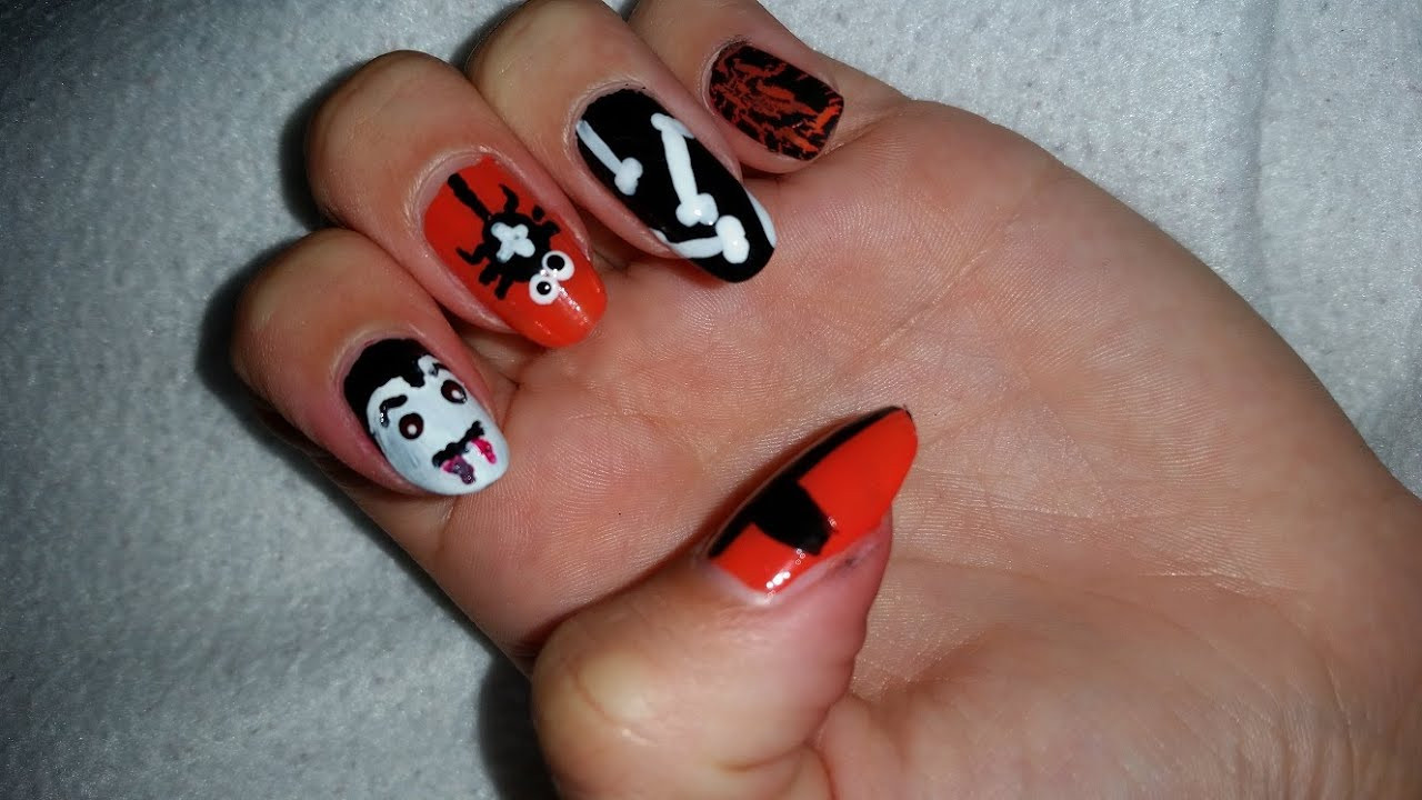 Nageldesign Selber Machen
 Halloween Nageldesign zum selber machen viel Spass