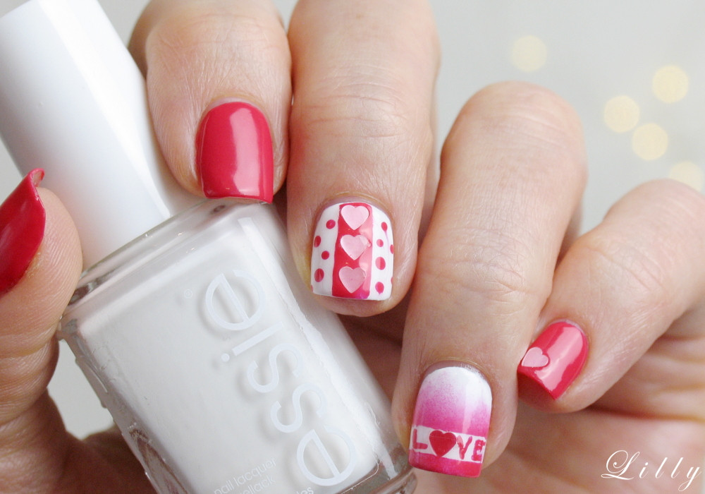 Nageldesign Selber Machen Mit Nagellack Für Anfänger Deutsch
 Pinke Nägel mit Herzen VALENTINSTAG Nageldesign mit Anleitung