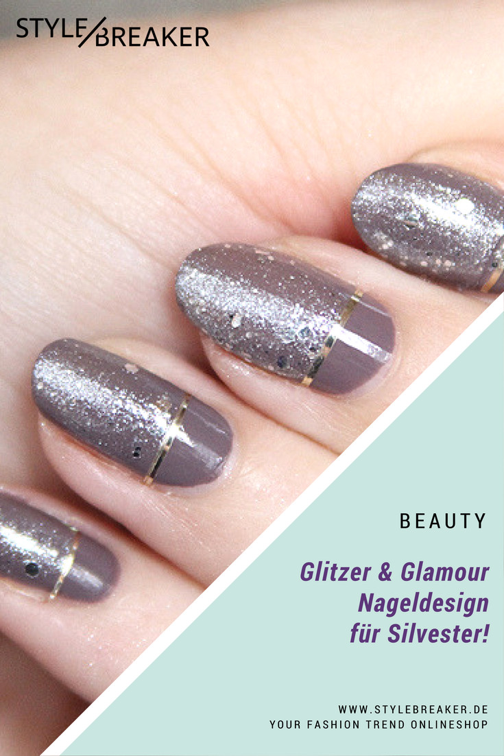 Nageldesign Silvester Glitzer
 Glitzer und Glamour Nageldesign zu Silvester Super