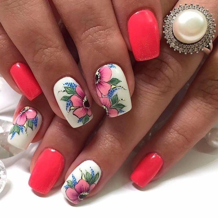 Nageldesign Sommernägel
 Pin von Mandy Würkner auf Nägel