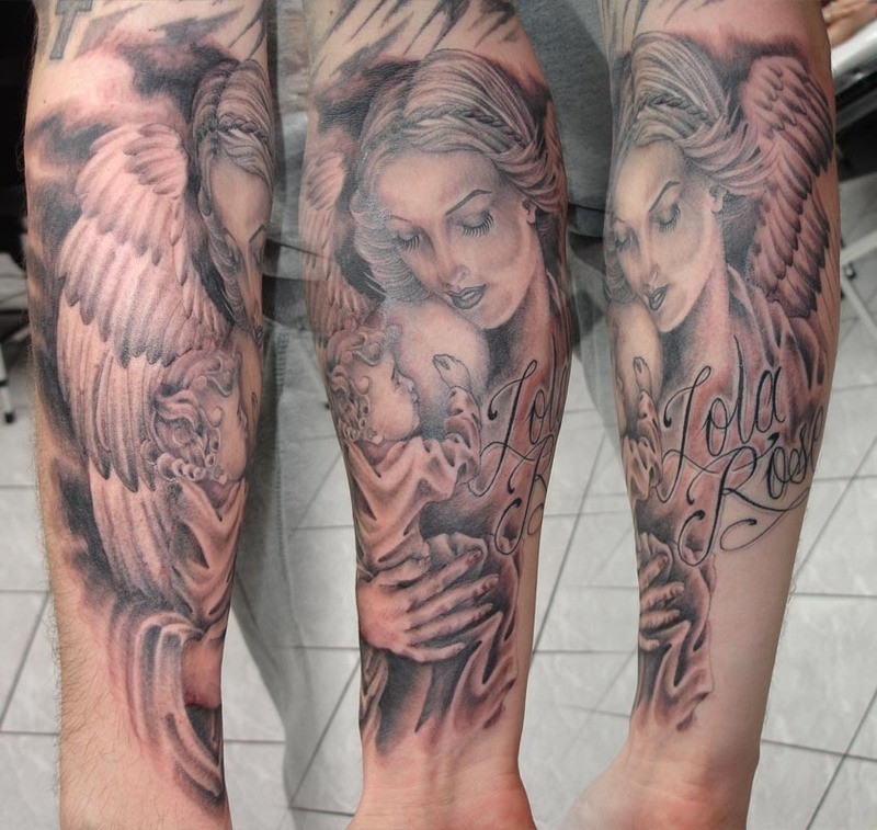 Nageldesign Tattoos
 Design Tattoo Guardian Angel Tattoo Designs