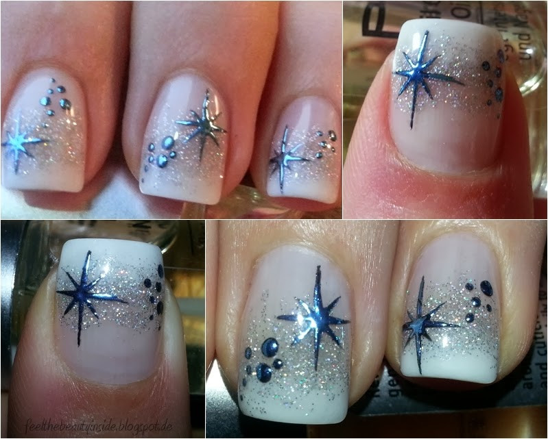 Nageldesign Winter Blau
 Nageldesign Winter Weihnachten